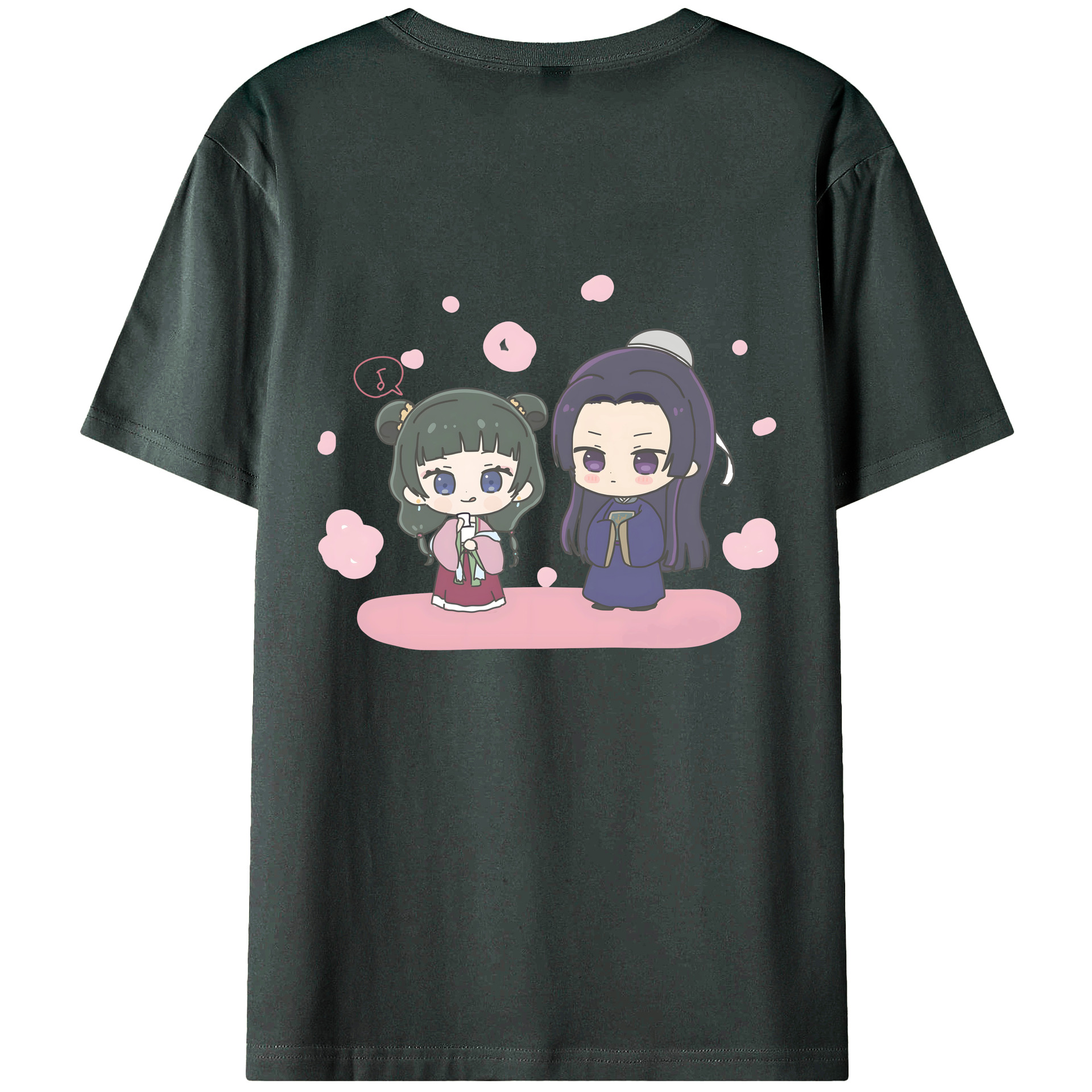 （画像用） 薬屋のひとりごと The Apothecary Diaries 綿100％ メンズ半袖Tシャツ（バックプリント） 通気性